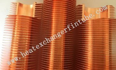 Extruded High Copper Radiator Finned Tubes With 10.5mm Fin Height