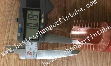 Extruded High Copper Radiator Finned Tubes With 10.5mm Fin Height